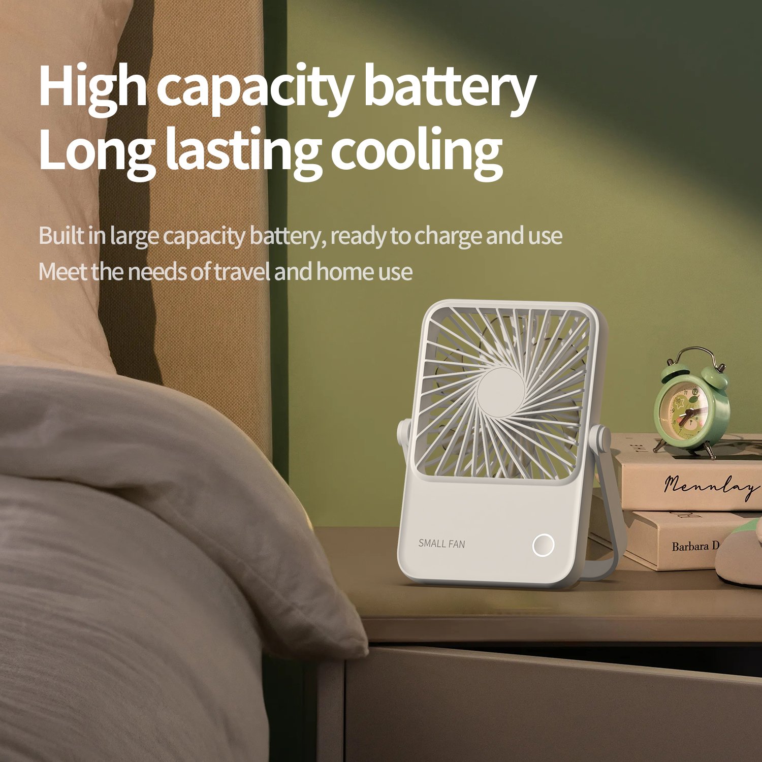 portable and foldable desktop fan